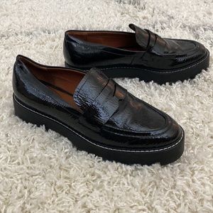 Franco Sarto Black Loafers